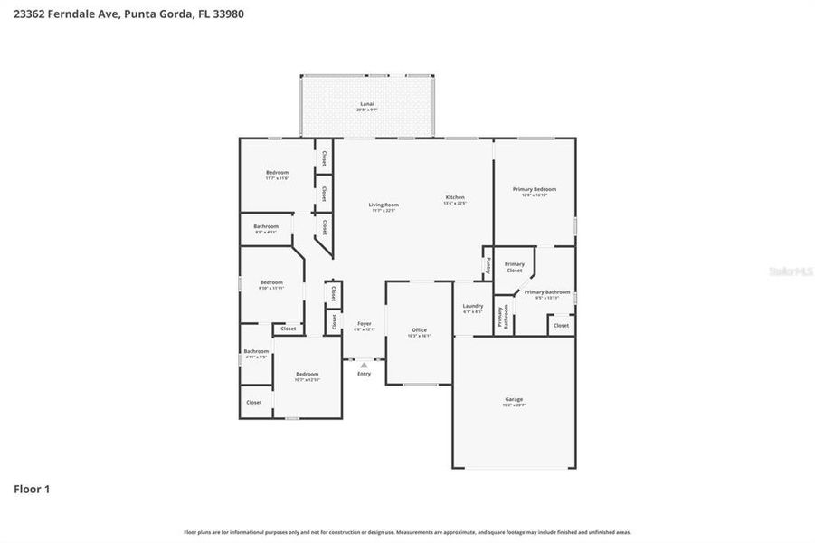 2D floor plan layout of this home in , Punta Gorda, FL (Image 5).
