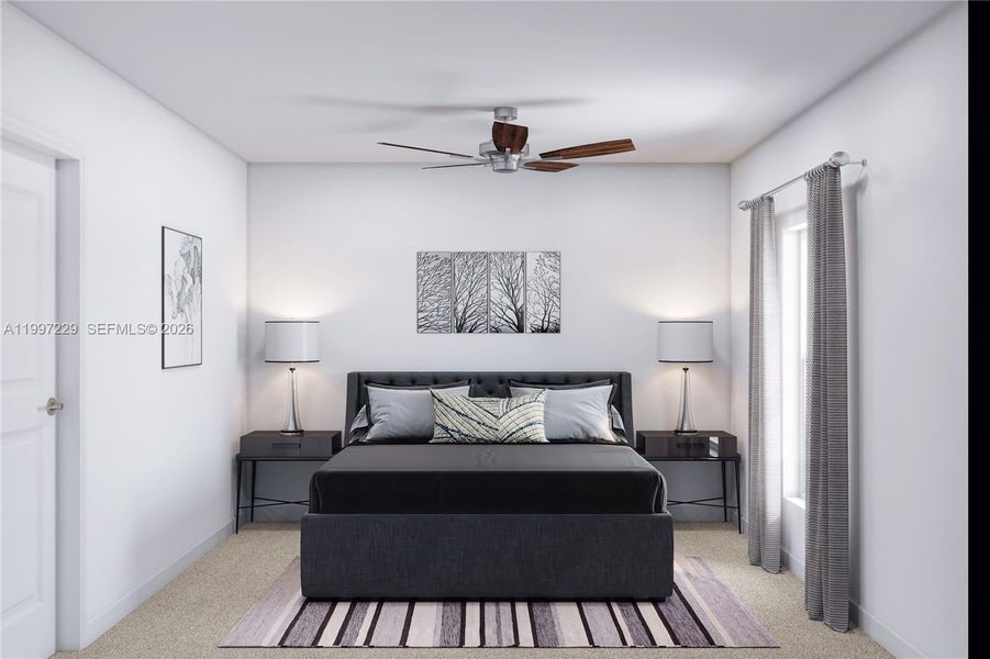 Furnished interior view inside a new home in Acacia Groves, Miami (Image 3).