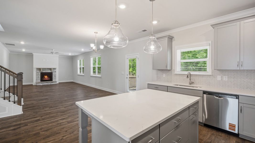 Furnished interior view inside a new home in Heritage Pointe, Senoia (Image 7).