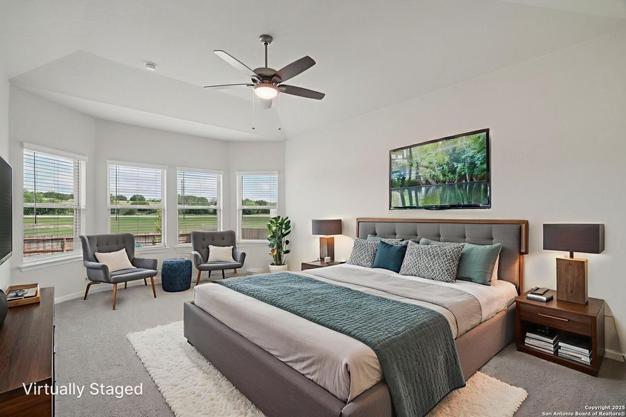 Furnished interior view inside a new home in Legendary Trails - Classic Series, Cibolo (Image 12). Furnished interior view inside a new home in Legendary Trails - Classic Series, Cibolo (Image 12).