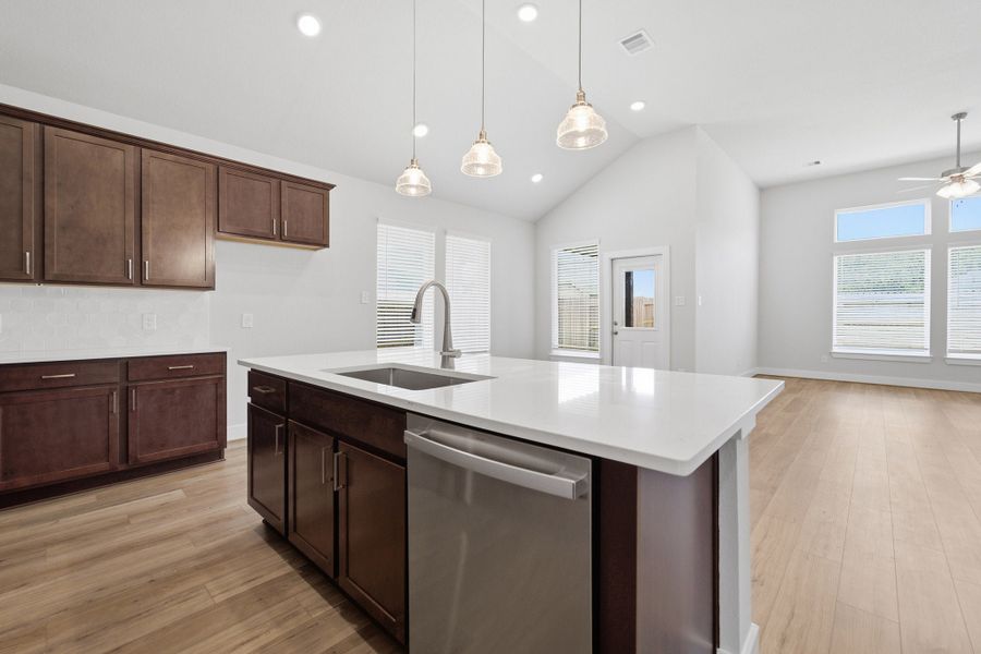 Furnished interior view inside a new home in Pecan Estates, Crosby (Image 6).