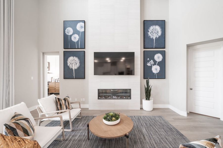 Representative furnished interior of a home built from the Verdin by Tri Pointe Homes in Pecan Ridge, Fulshear (Image 51).
