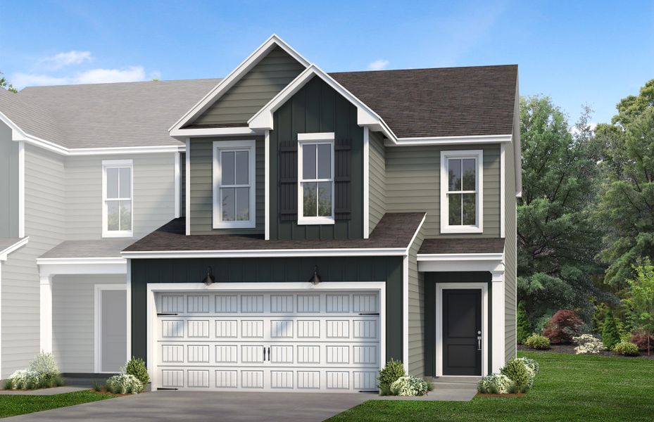 Representative exterior photo of a completed home built from the Hayden by Pulte Homes in Broadmoor, Wake Forest, NC (Image 18). Representative exterior photo of a completed home built from the Hayden by Pulte Homes in Broadmoor, Wake Forest, NC (Image 18).