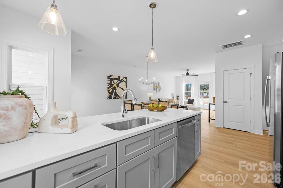 Furnished interior view inside a new home in , Charlotte (Image 8).