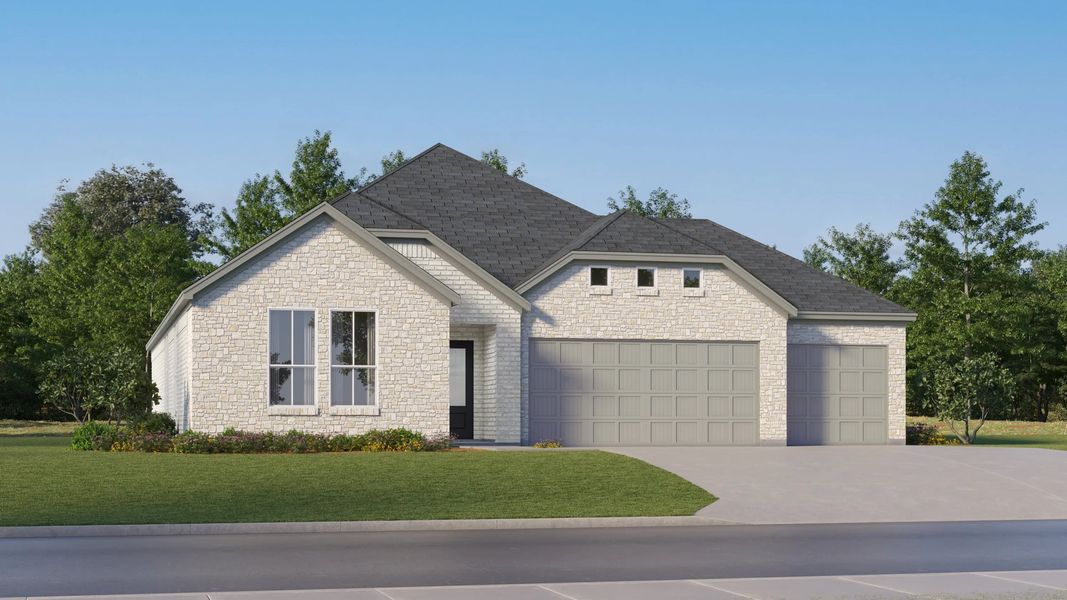 Home exterior render streetview Home exterior render streetview