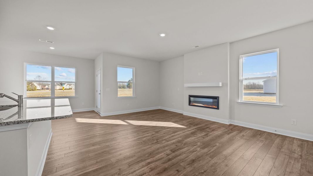 Spacious, unfurnished interior of a new home in Beaver Dam Crossing, Bailey (Image 17). Spacious, unfurnished interior of a new home in Beaver Dam Crossing, Bailey (Image 17).