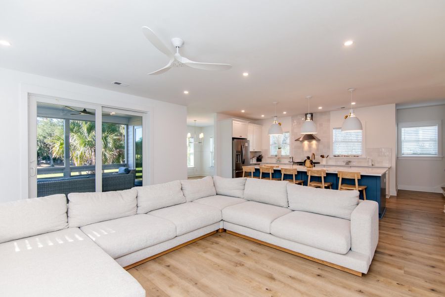 Furnished interior view inside a new home in , Edisto Island (Image 13).