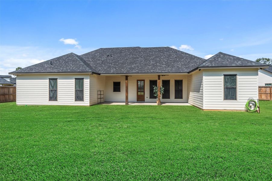 Exterior details and patio area of a home in , Shepherd (Image 3).