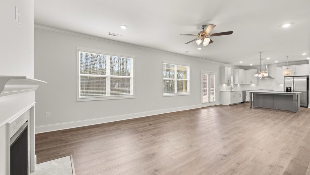 Representative unfurnished interior of a home built from the Westerly by D.R. Horton in Haven Abbey, Cumming (Image 21).