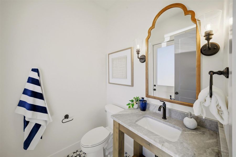 Half Bath in Game Room