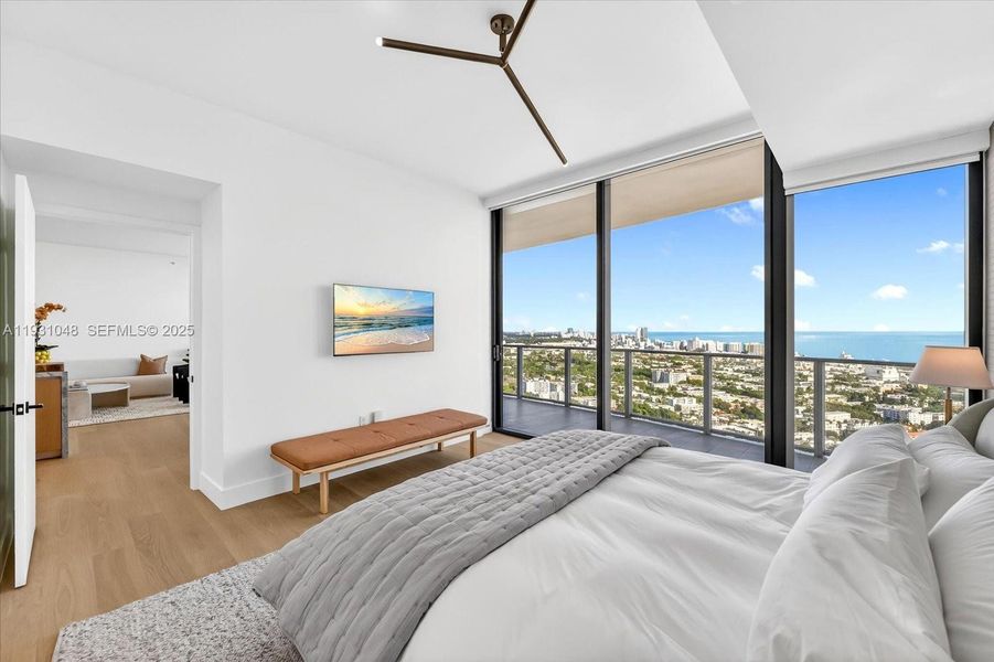 Furnished interior view inside a new home in , Miami Beach (Image 26). Furnished interior view inside a new home in , Miami Beach (Image 26).