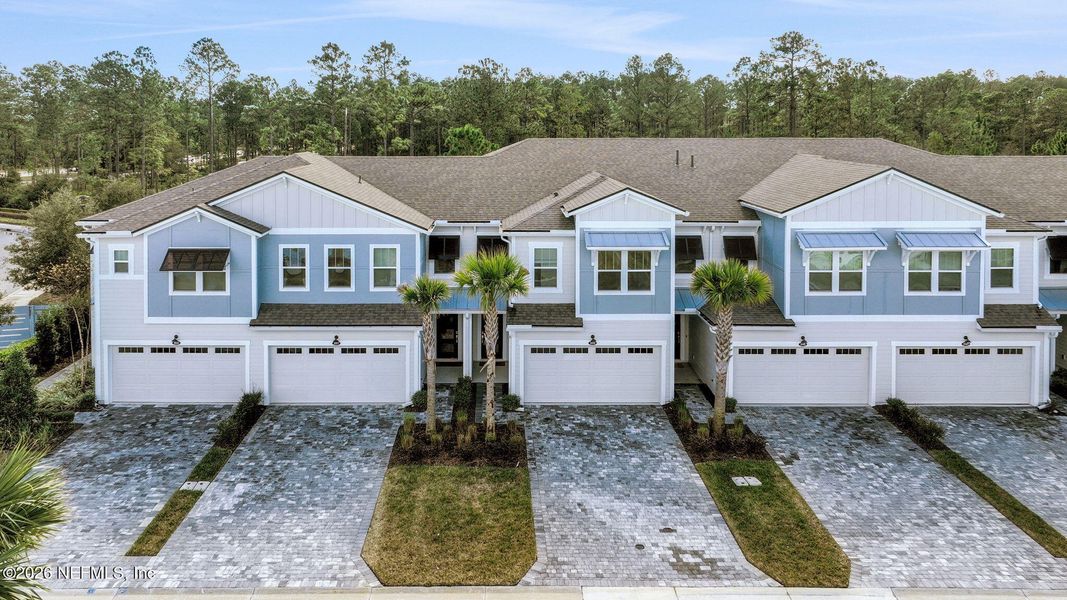 Front exterior of a new home in , Jacksonville, FL, highlighting curb appeal (Image 22).