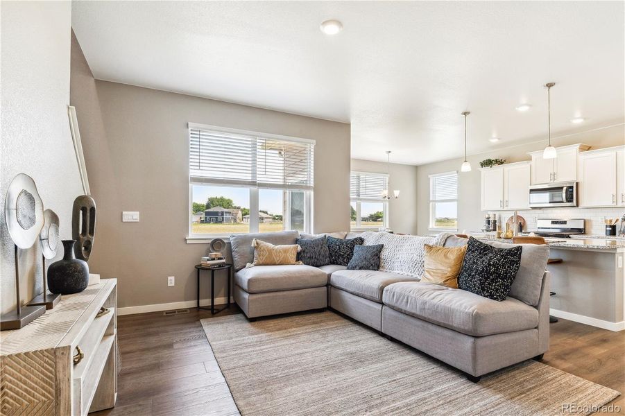 Furnished interior view inside a new home in Ridge at Johnstown, Johnstown (Image 7).