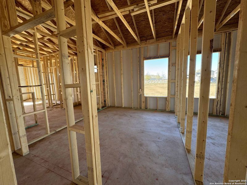 In-progress construction of a new home in Enclave at Hennersby Hollow 50's, San Antonio, TX (Image 15).