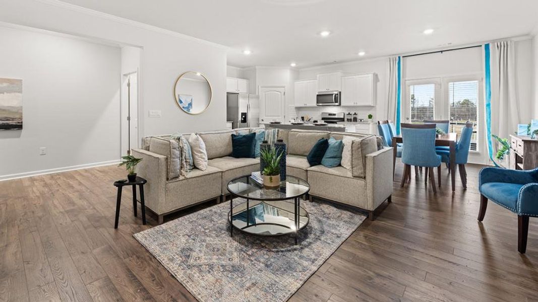 Furnished interior view inside a new home in Greyton Springs Place, Buford (Image 37).
