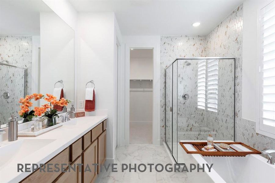 Furnished interior view inside a new home in Sonoma Verde, McLendon-Chisholm (Image 31).
