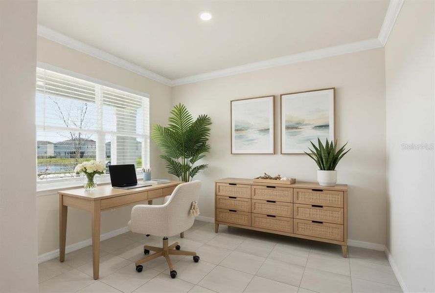 Furnished interior view inside a new home in Coddington, Bradenton (Image 8).