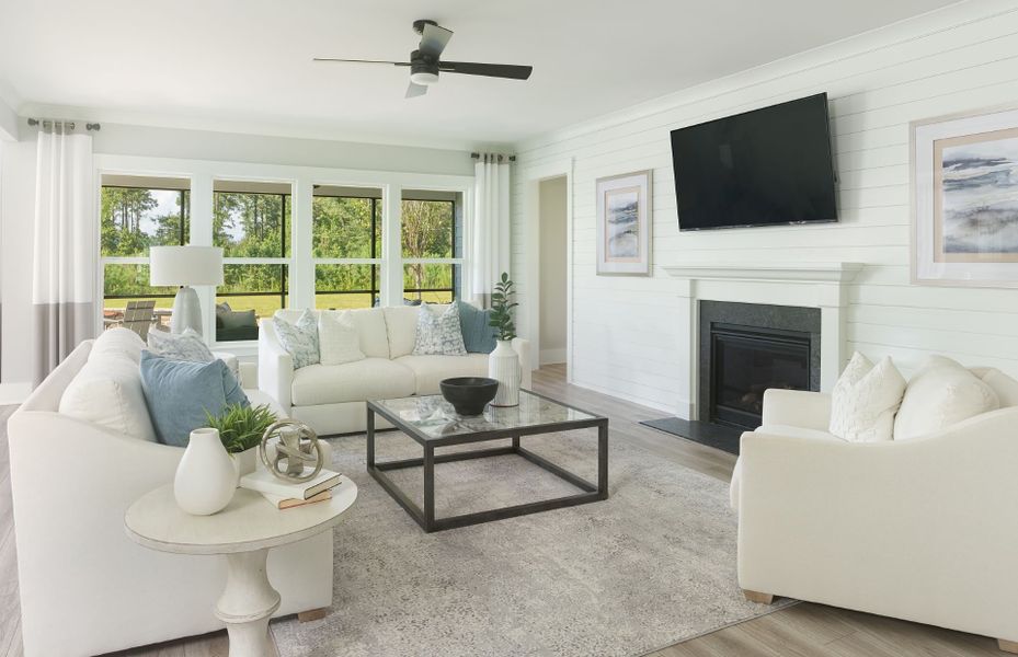 Furnished interior view inside a new home in Sea Island Preserve, Johns Island (Image 10).