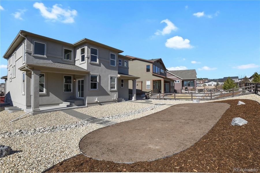 Exterior details and patio area of a home in , Colorado Springs (Image 4).