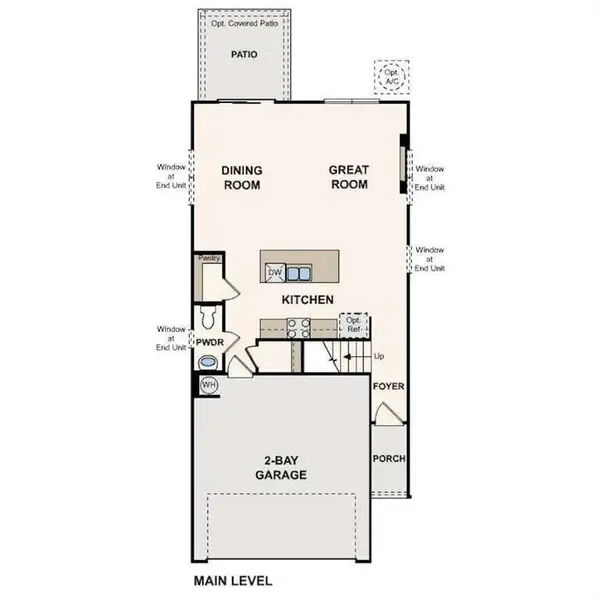 2D floor plan layout of this home in Sherwood Square, Flowery Branch, GA (Image 3).