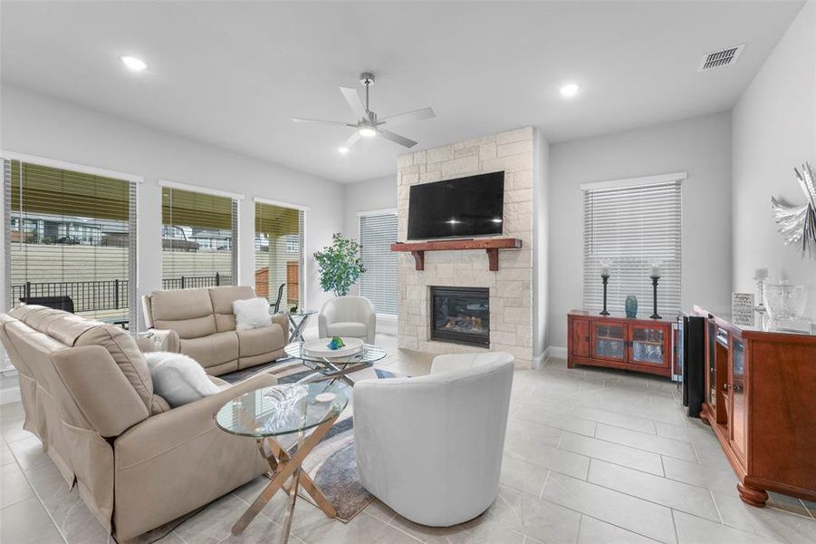 Furnished interior view inside a new home in , Forney (Image 8). Furnished interior view inside a new home in , Forney (Image 8).