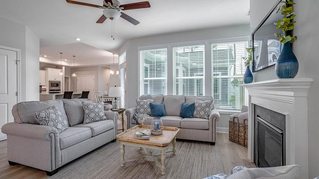 Representative furnished interior of a home built from the Palazzo Bungalow by Epcon Communities in The Cottages at 78 North, Sanford (Image 10). Representative furnished interior of a home built from the Palazzo Bungalow by Epcon Communities in The Cottages at 78 North, Sanford (Image 10).
