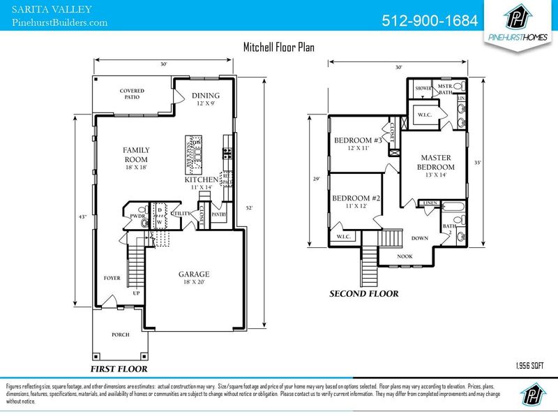 2D floor plan layout of this home in Chester Ranch Place, Round Rock, TX (Image 4).
