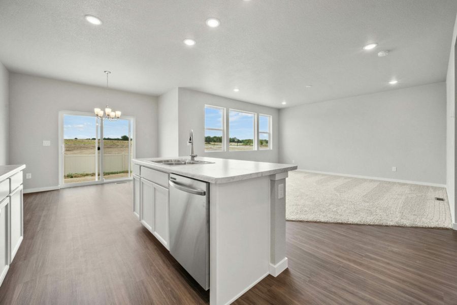 Representative unfurnished interior of a home built from the Balsam by View Homes in Aspen Ranch, Fountain (Image 11).