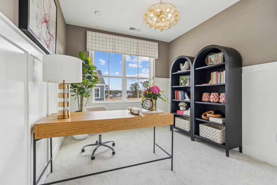 Representative furnished interior of a home built from the Wilson by Tri Pointe Homes in Holding Village, Wake Forest (Image 13).