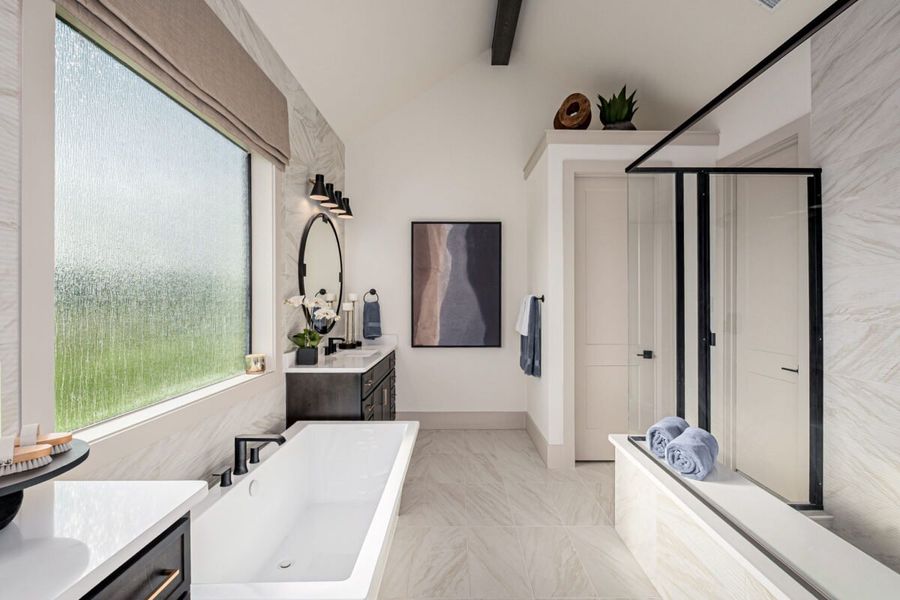 Representative furnished interior of a home built from the Hawthorne by Landon Homes in Lexington Frisco, Frisco (Image 20).