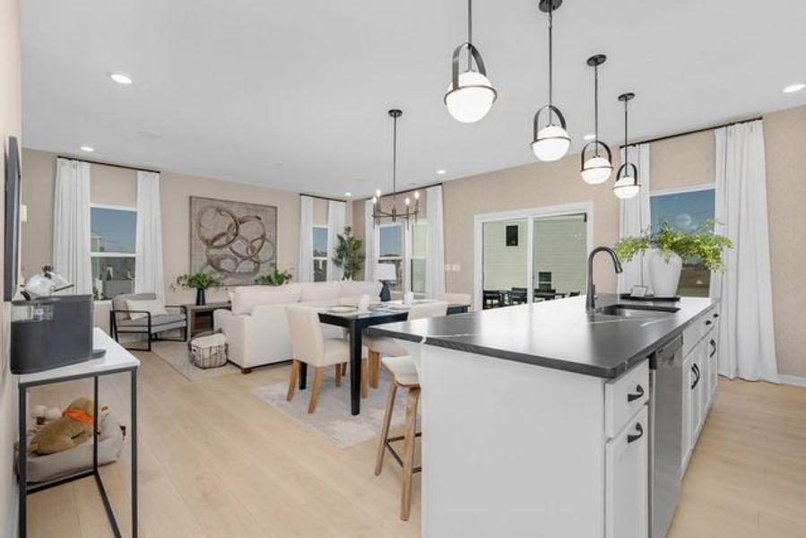 Representative furnished interior of a home built from the Alder by True Homes in Shay Crossing, Salisbury (Image 7).