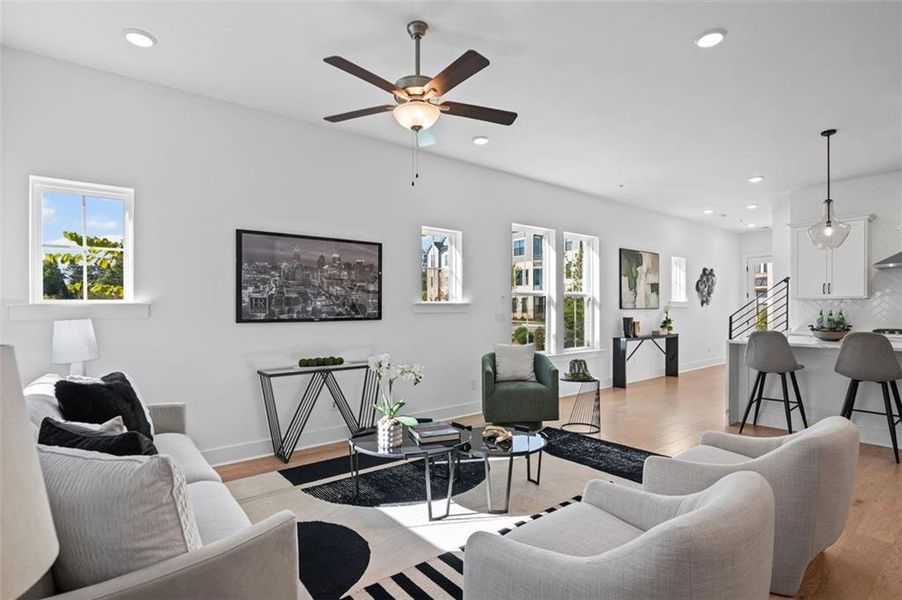 Furnished interior view inside a new home in , Alpharetta (Image 11).