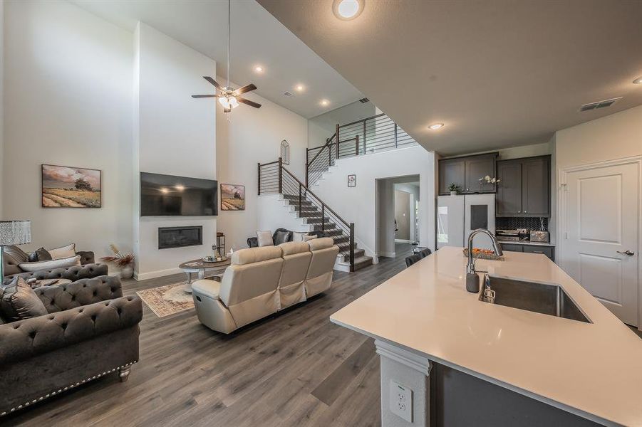 Furnished interior view inside a new home in , Little Elm (Image 5).