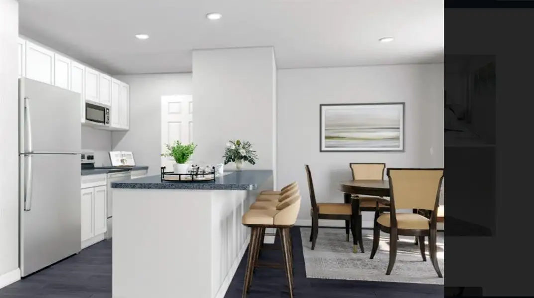 Furnished interior view inside a new home in Waterside at Cedar Creek, Abilene (Image 4).