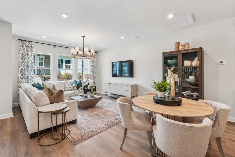 Representative furnished interior of a home built from the Sampson by Tri Pointe Homes in Holding Village, Wake Forest (Image 7). Representative furnished interior of a home built from the Sampson by Tri Pointe Homes in Holding Village, Wake Forest (Image 7).