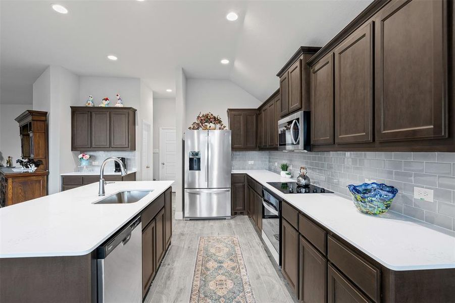 Furnished interior view inside a new home in , Godley (Image 29).