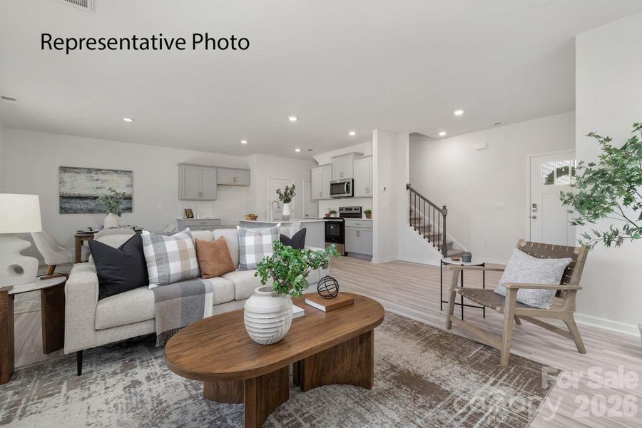 Furnished interior view inside a new home in Cardinal Creek, Charlotte (Image 16).