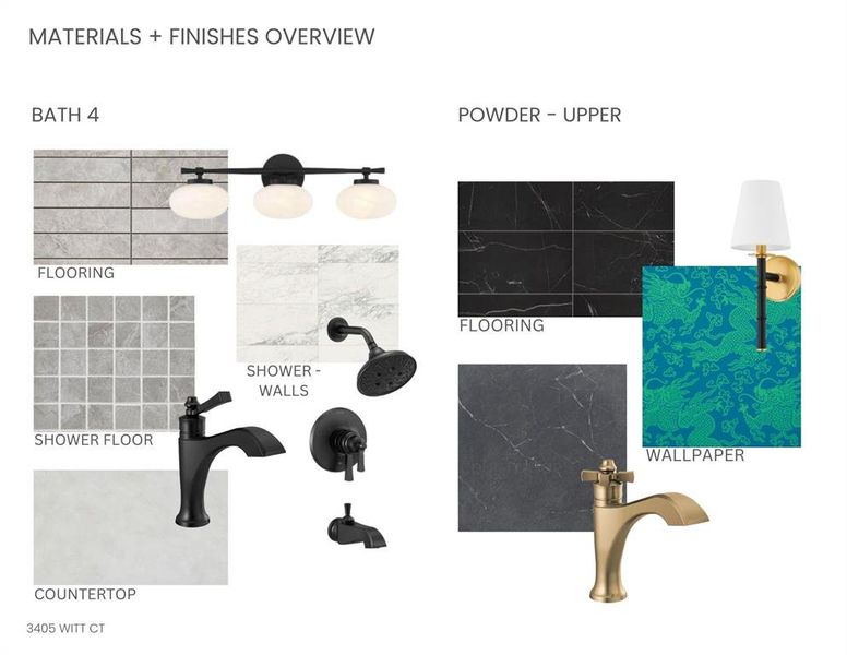 Sample of building materials used in homes in Ferguson Place, Grapevine (Image 7).