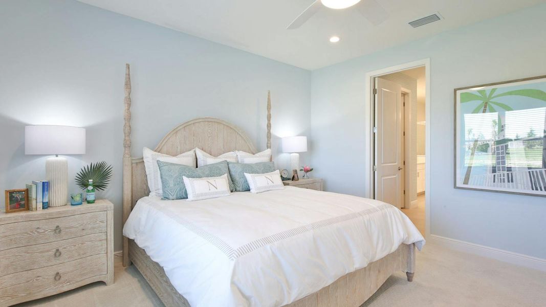Furnished interior view inside a new home in Palm Grove Real Estate and Homes for Sale in Lakewood Ranch, FL - Neal Communities, Lakewood Ranch (Image 16).