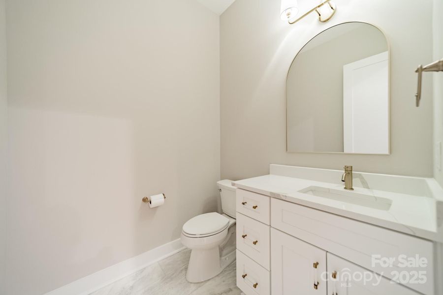 Stunning Half Bathroom on the Main Level