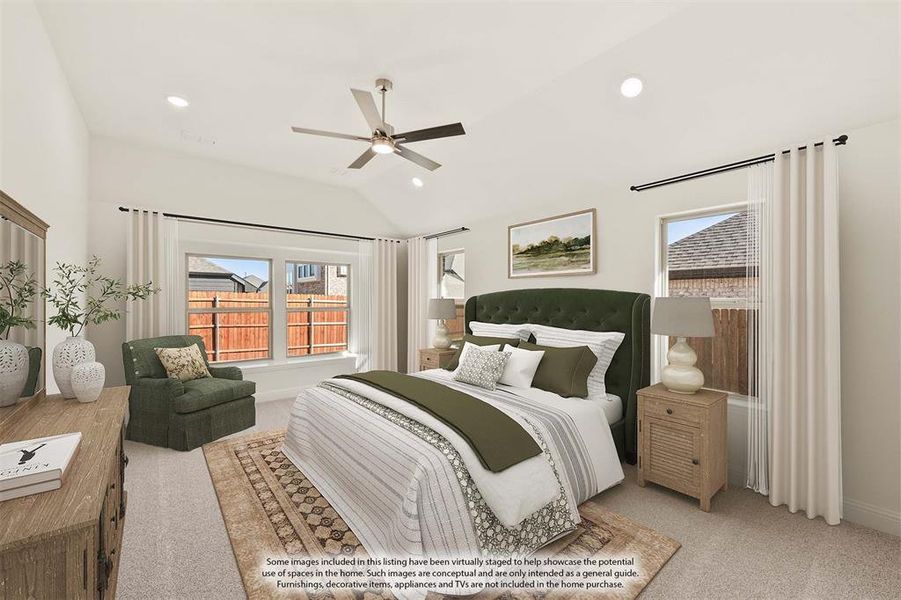 Furnished interior view inside a new home in Country Lakes, Denton (Image 20).