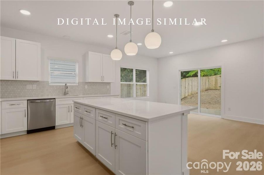 Furnished interior view inside a new home in , Charlotte (Image 19).