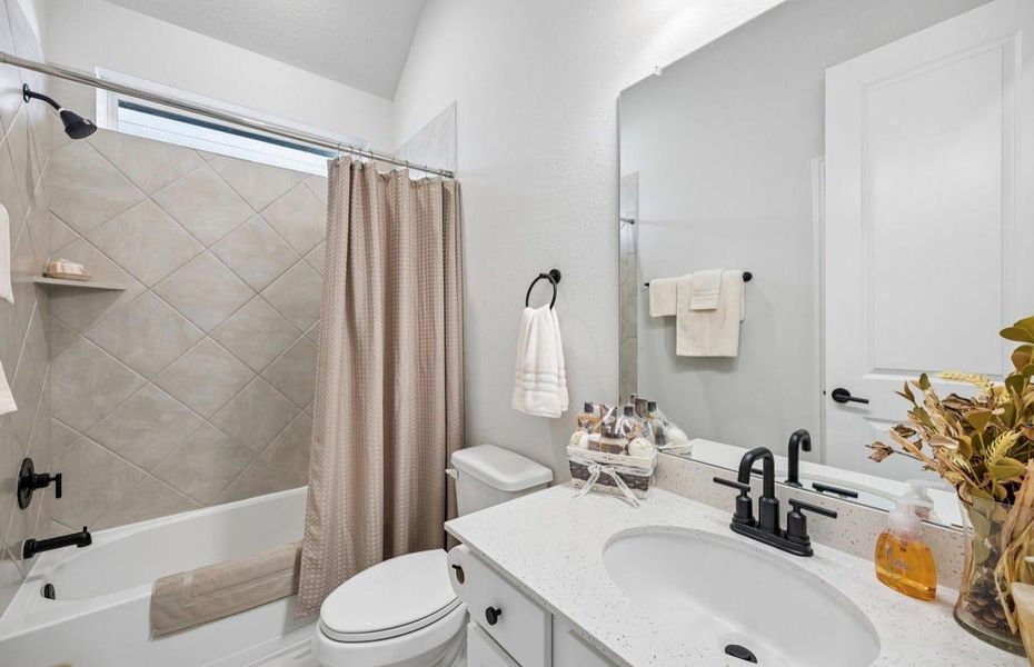 Furnished interior view inside a new home in Mavera, Conroe (Image 27).