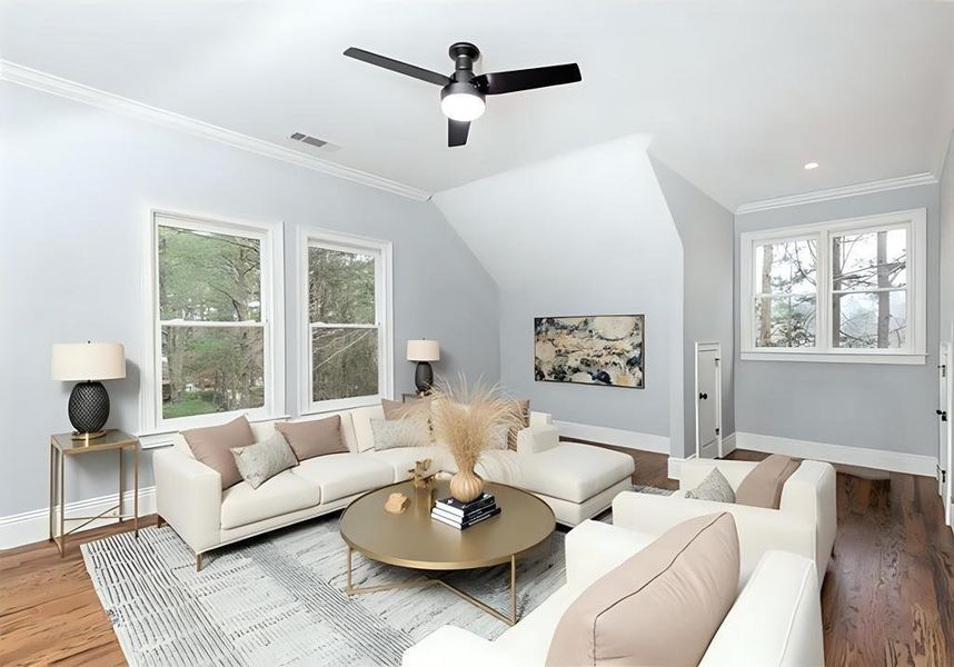 Furnished interior view inside a new home in , Atlanta (Image 8).