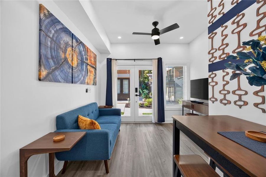 Furnished interior view inside a new home in , Union City (Image 6).