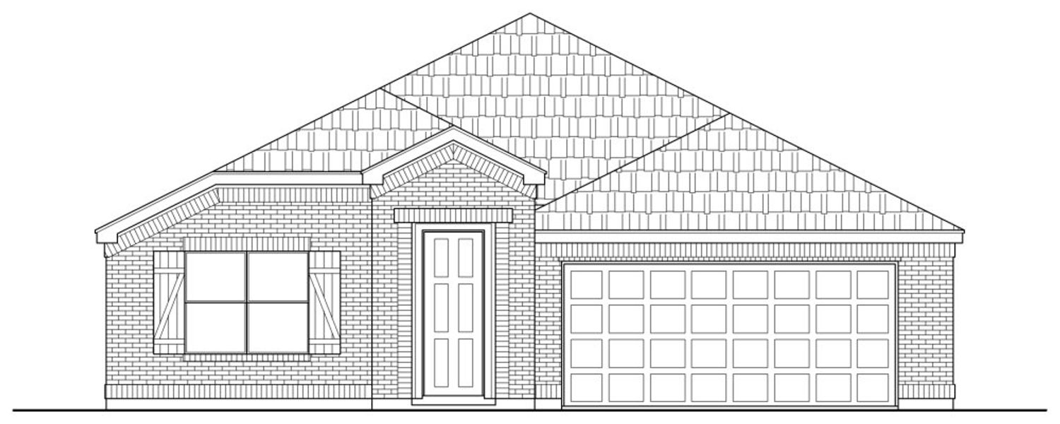 Representative rendering of the exterior for the 2412 by Texas Homes (Image 4).