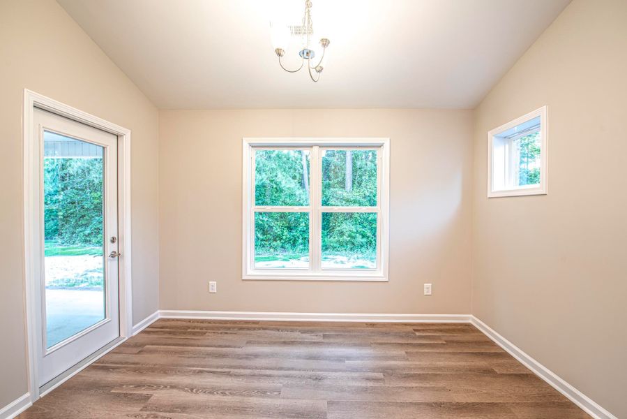 Representative unfurnished interior of a home built from the Bayhill A by JC Jackson Homes,LLC in Heritage Pointe, Newport (Image 22).