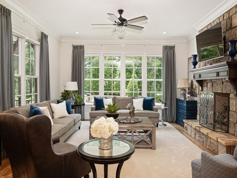 Furnished interior view inside a new home in , Alpharetta (Image 23). Furnished interior view inside a new home in , Alpharetta (Image 23).