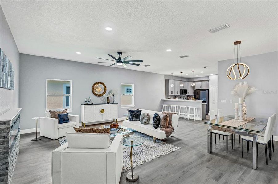 Furnished interior view inside a new home in , Daytona Beach (Image 17). Furnished interior view inside a new home in , Daytona Beach (Image 17).