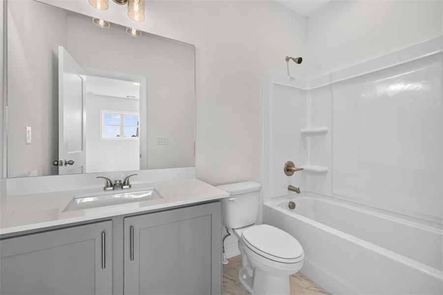 Furnished interior view inside a new home in , Buford (Image 9).